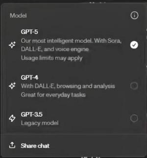 疑似GPT-5内测使用的截图，模型功能接入了Sora、DALL·E和Voice Engine！
